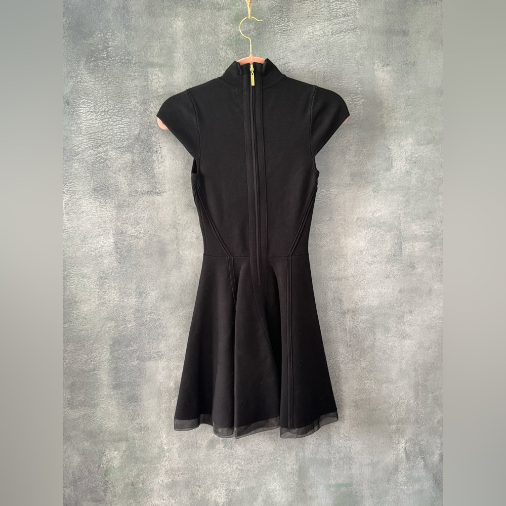 Marciano a-line dress with high neck and capped sleeves - mini dress like new - Picture 6 of 7